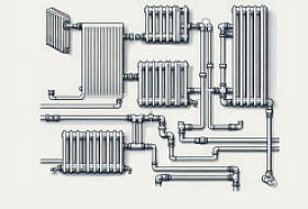 фотография типы подключения радиаторов отопления от интернет-магазина СантехКомплект-Прикамье фотография типы подключения радиаторов отопления от интернет-магазина СантехКомплект-Прикамье