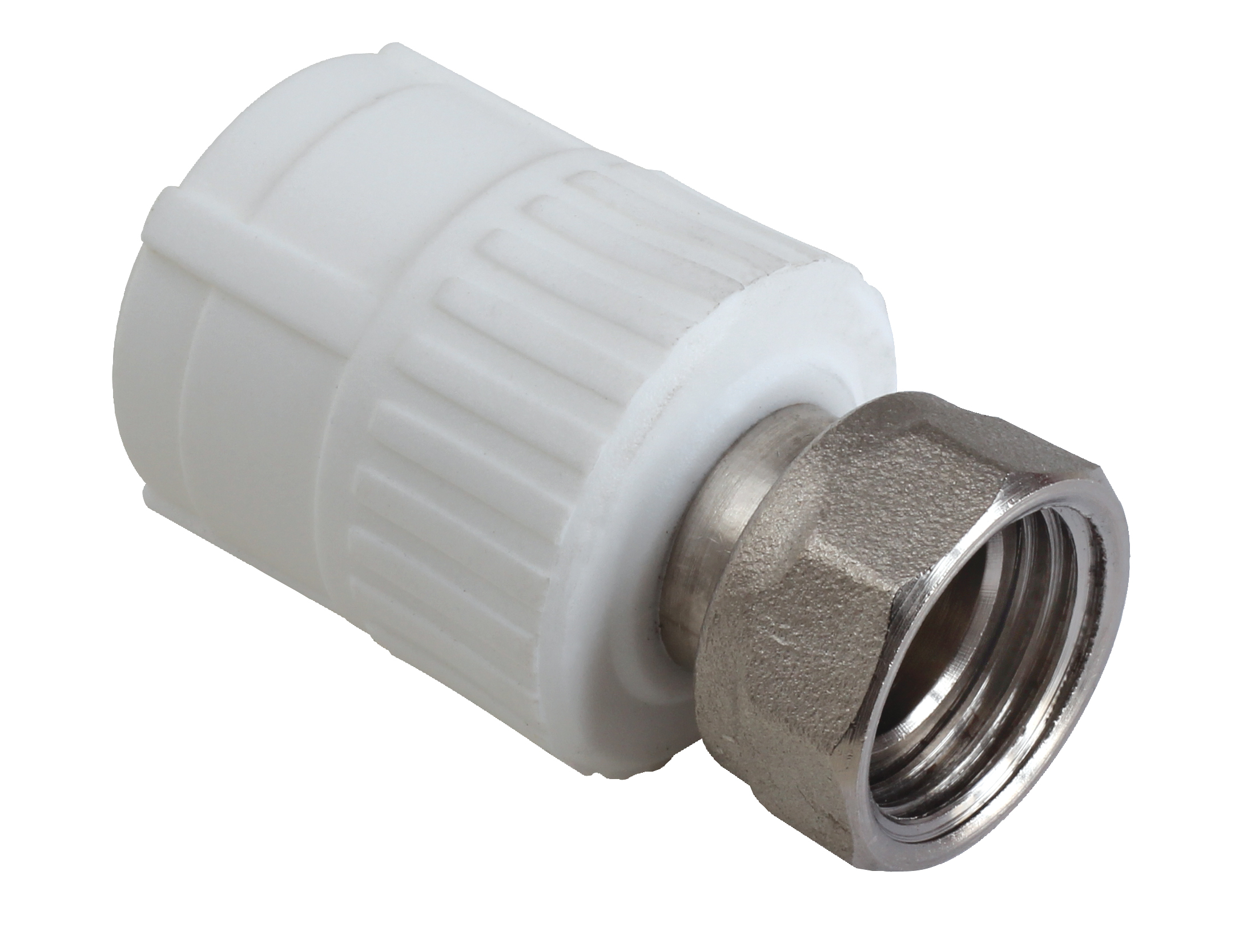 фотография муфта пп с накидной гайкой 25х1  рвк (уп.50шт) от интернет-магазина СантехКомплект-Прикамье